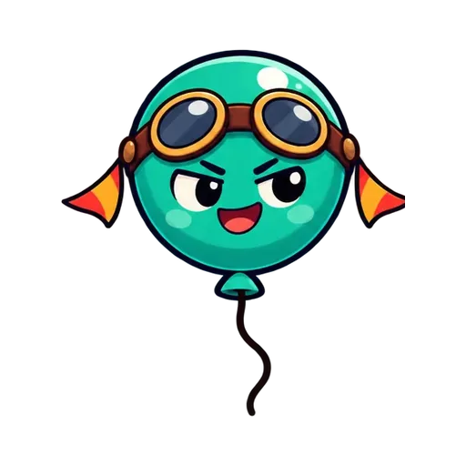 A rival balloon with pilot goggles