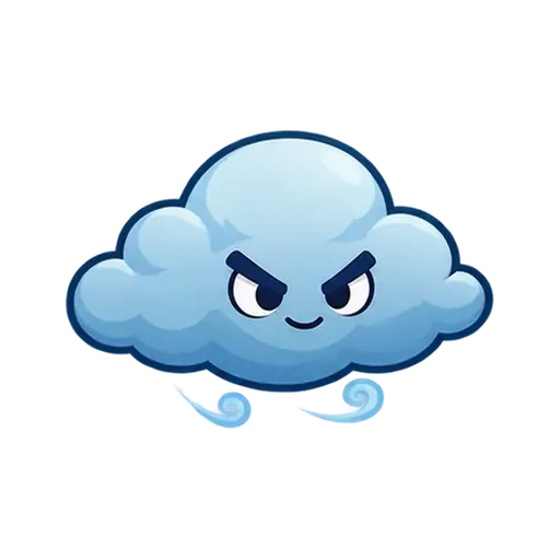 A mischievous storm cloud