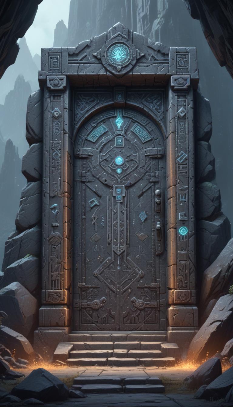 An ancient technological door on the path to the core