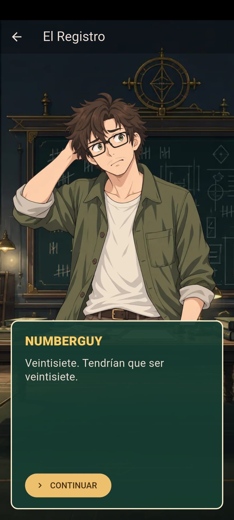 Numberguy speaking inside the Registry